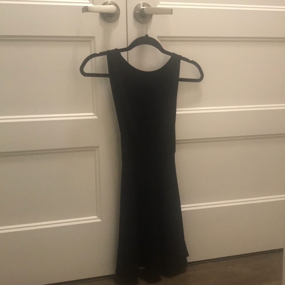 American apparel black skater dress